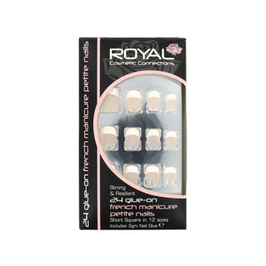 Royal 24 French Manicure Glue-On Petite Nails (Avec de la colle à ongles) 24 French Manicure Glue-On Petite Nails (Avec de la colle à ongles)