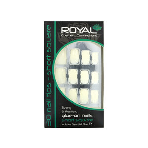 Royal 30 Short Square Glue-On (Avec de la colle à ongles) 30 Short Square Glue-On (Avec de la colle à ongles)