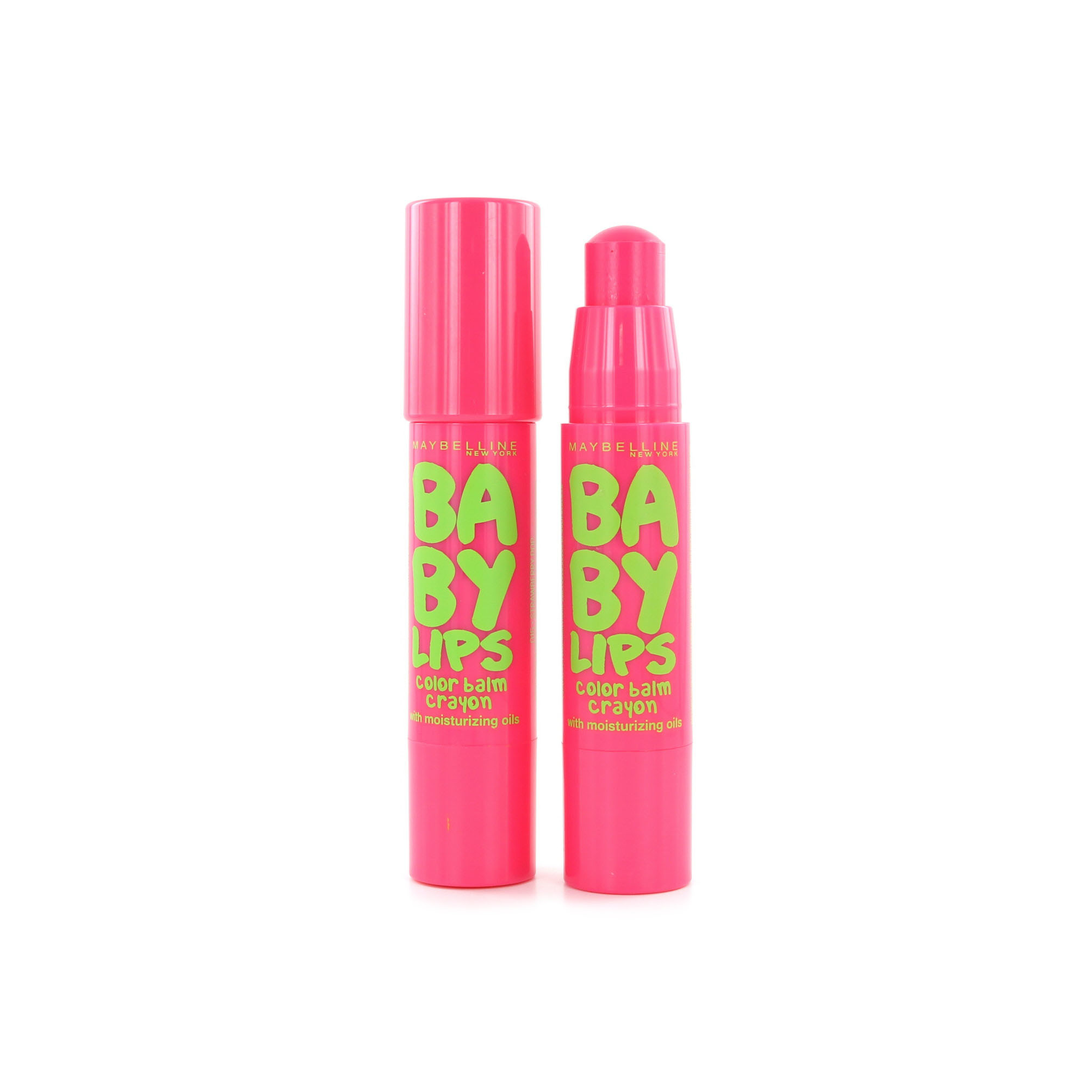 Maybelline Baby Lips Color Balm Crayon - 015 Strawberry Pop (2 pièces)