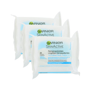 Garnier SkinActive Lingettes de nettoyage (3 pièces - Pour peaux normales et mixtes) SkinActive Lingettes de nettoyage (3 pièces - Pour peaux normales et mixtes)