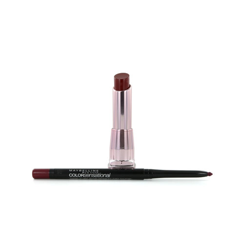 Maybelline Lip Kit Color Sensational Crayon à lèvres & rouge à lèvres - Spicy sangria