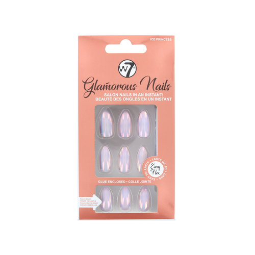 W7 Glamorous Nails - Ice Princess (Avec de la colle à ongles)