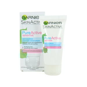 Garnier Pure Active Sensitive Anti-Blemish Crème de jour - 50 ml (Emballage Danois) Pure Active Sensitive Anti-Blemish Crème de jour - 50 ml (Emballage Danois)