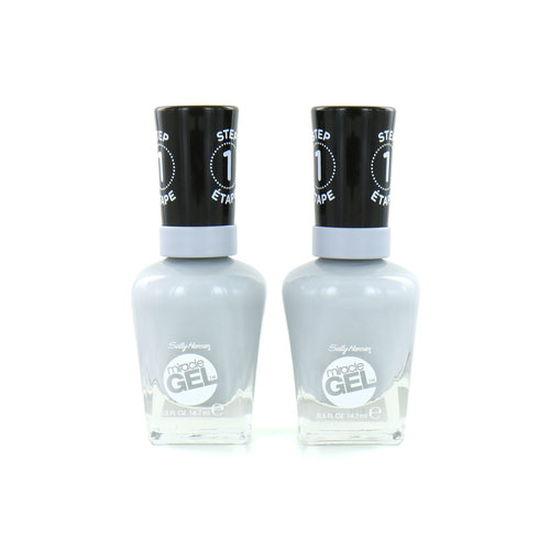 Sally Hansen Miracle Gel Vernis à ongles - 260 Greyfitti (2 pièces)