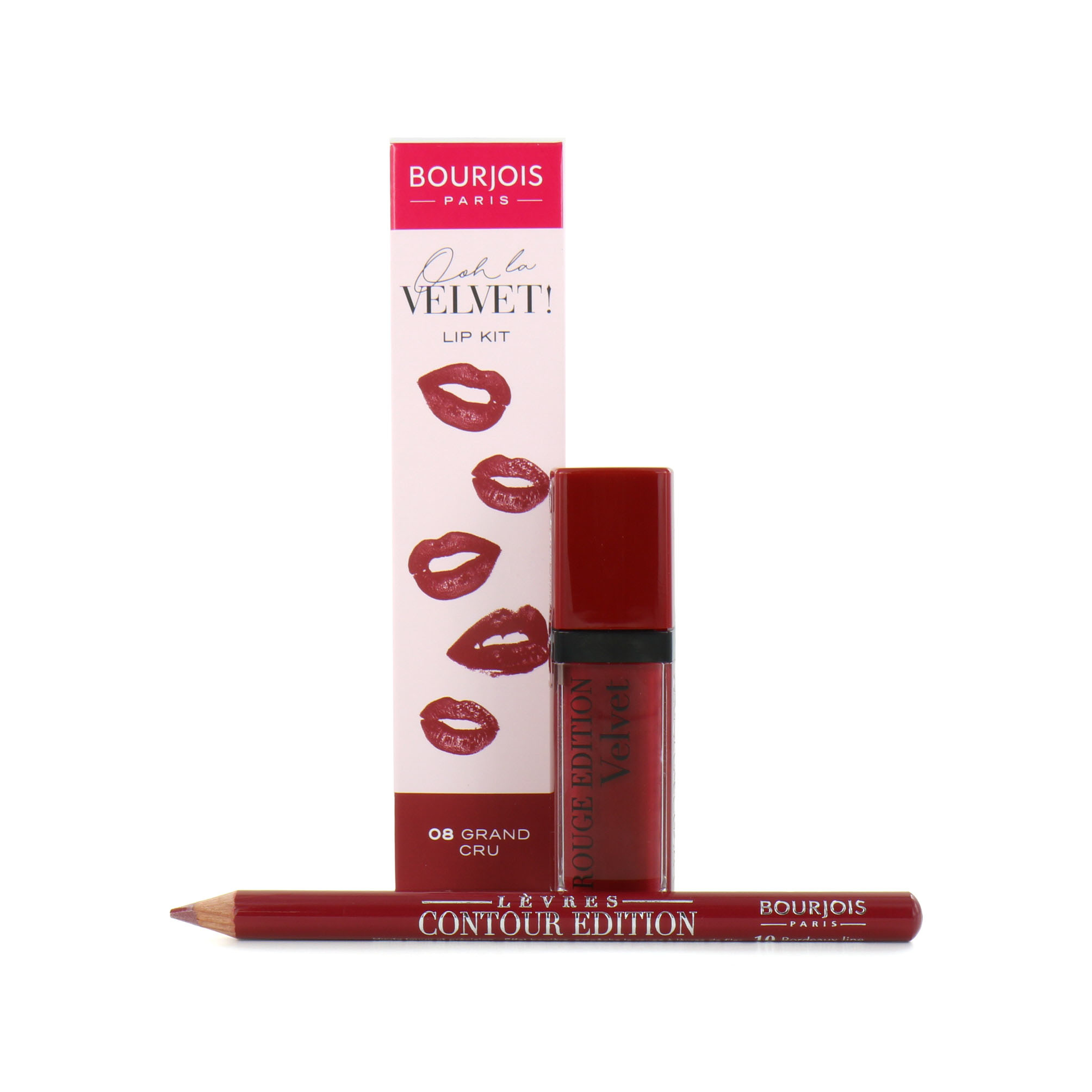 Bourjois Ooh La Velvet Lipstick & Lipliner - 08 Grand Cru