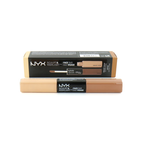 NYX Sculpt & Highlight Face Duo - 02 Almond - Light