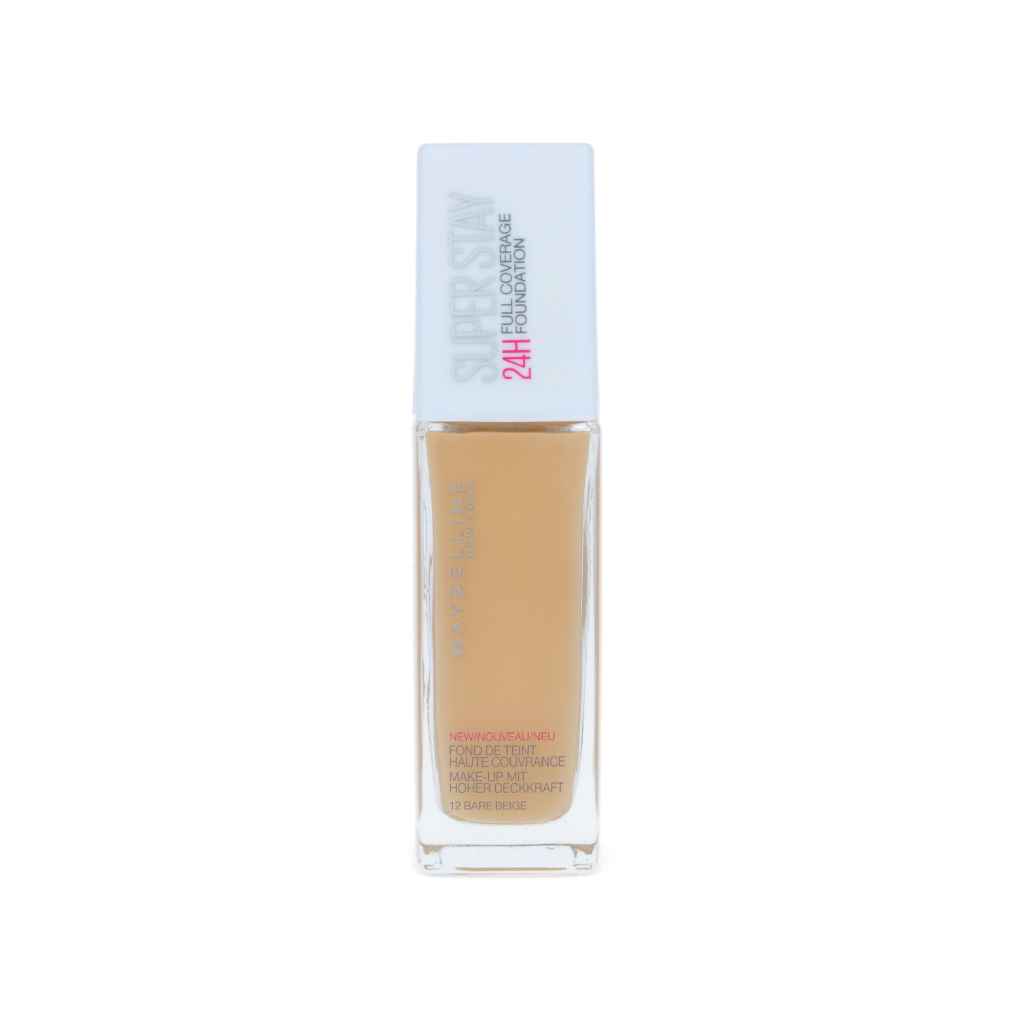 Maybelline 24H Full Coverage Fond de teint - 12 Bare Beige