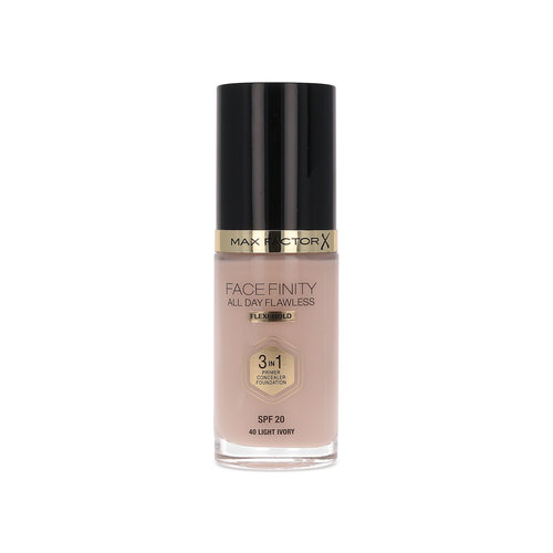 Max Factor Facefinity All Day Flawless 3 in 1 Flexi Hold Fond de teint - 40 Light Ivory