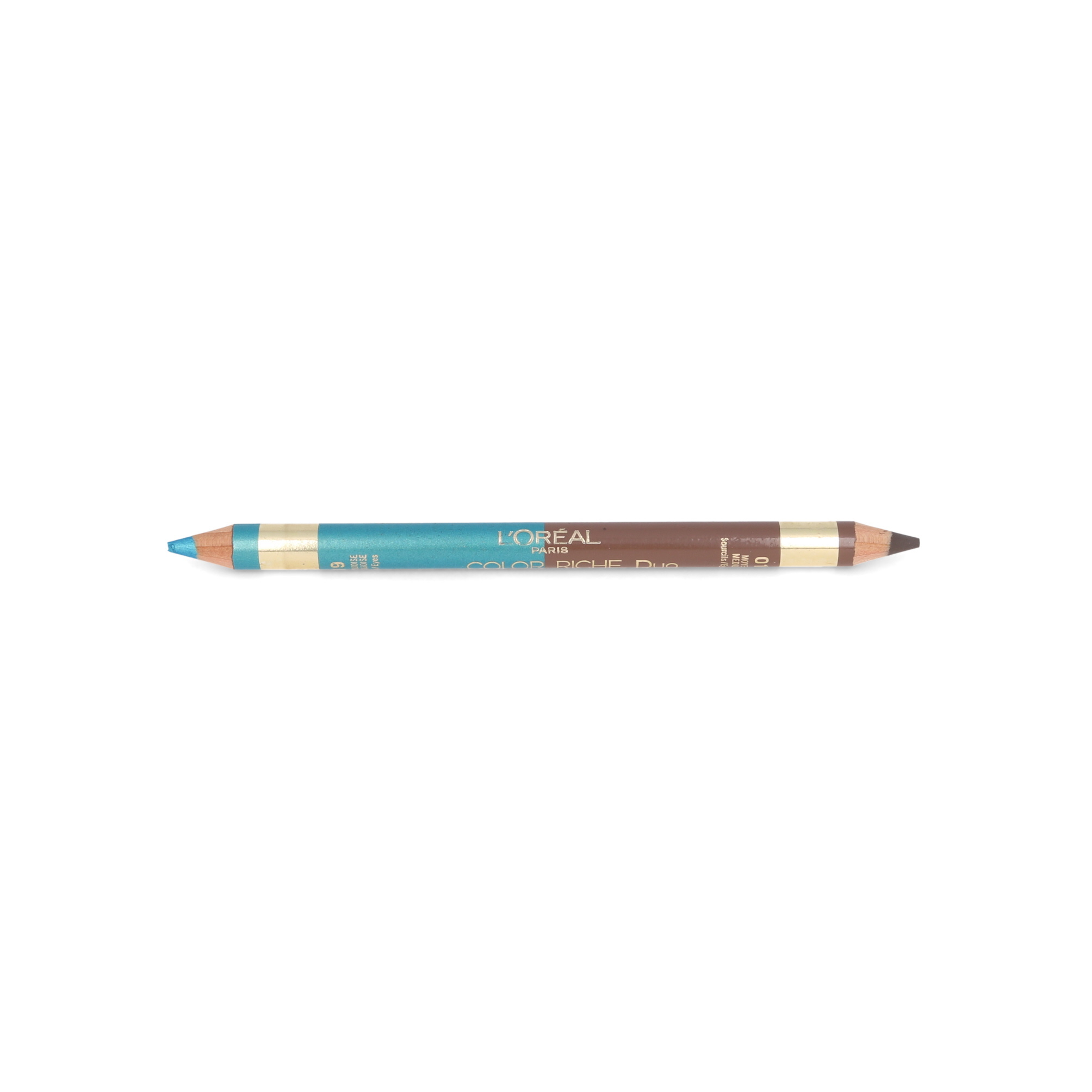 L'Oréal Color Riche Duo Eyes & Eybrow Pencil - 01 Medium - 19 Turquoise