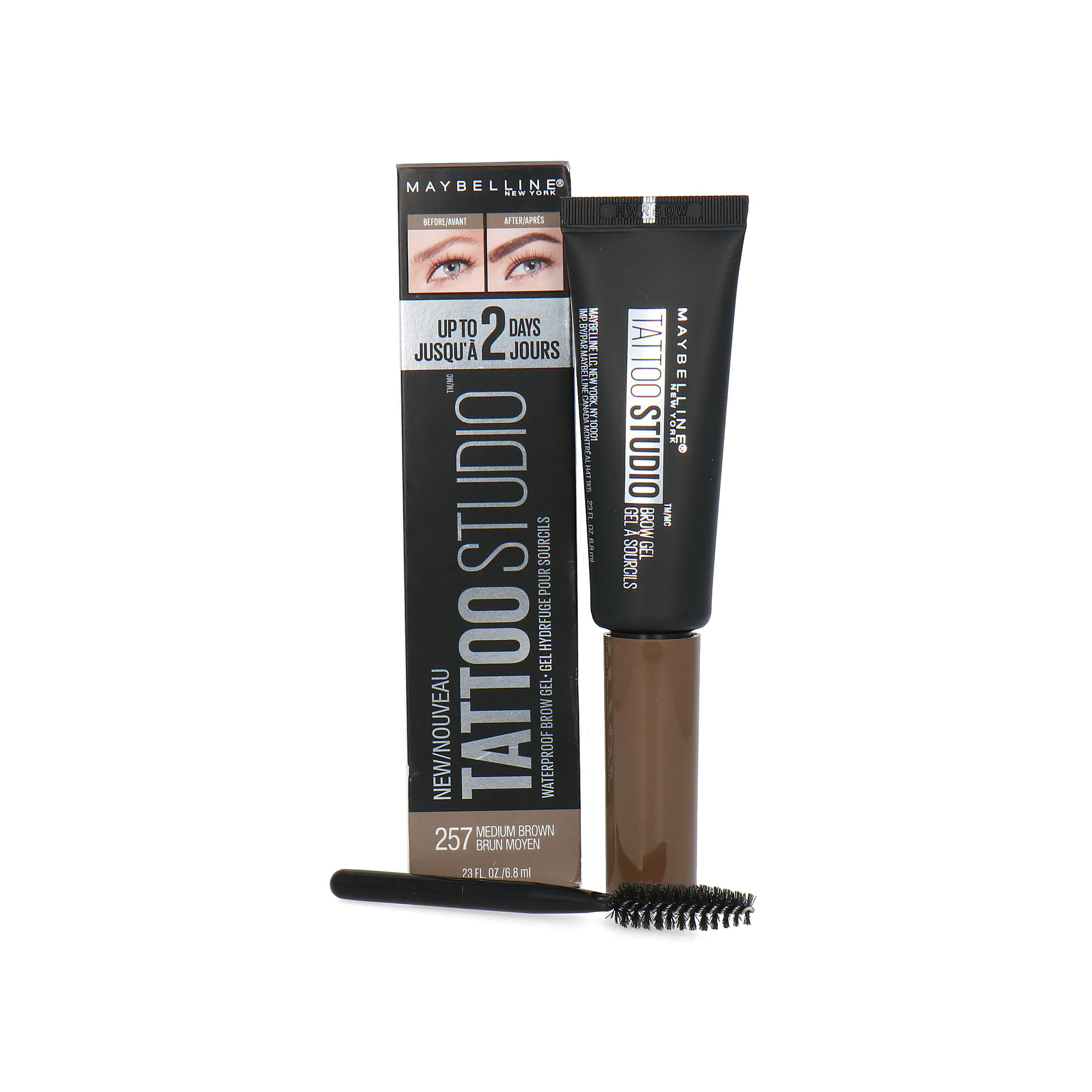 Maybelline Tattoo Studio Waterproof Gel Sourcils - 257 Medium Brown