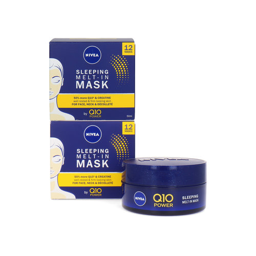 Nivea Q10 Sleeping Melt-In Masque - 2 x 50 ml (Ensemble de 2)