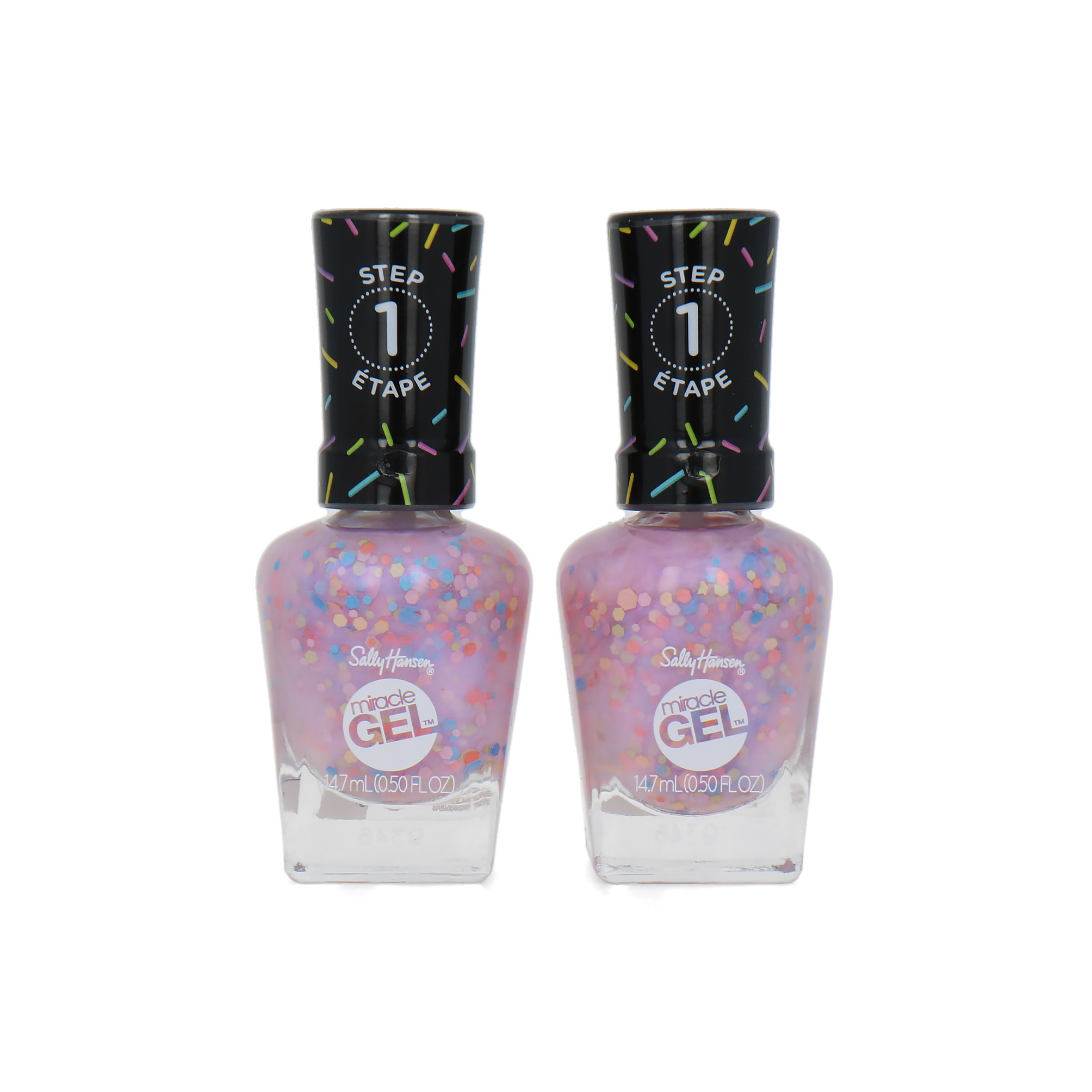 Sally Hansen Miracle Gel Vernis à ongles - 164 Sprinkle & Spice (Ensemble de 2)