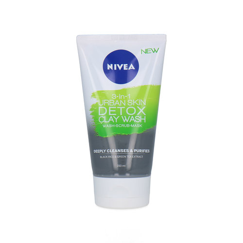Nivea 3-in-1 Urban Skin Detox Clay Wash-Scrub-Mask
