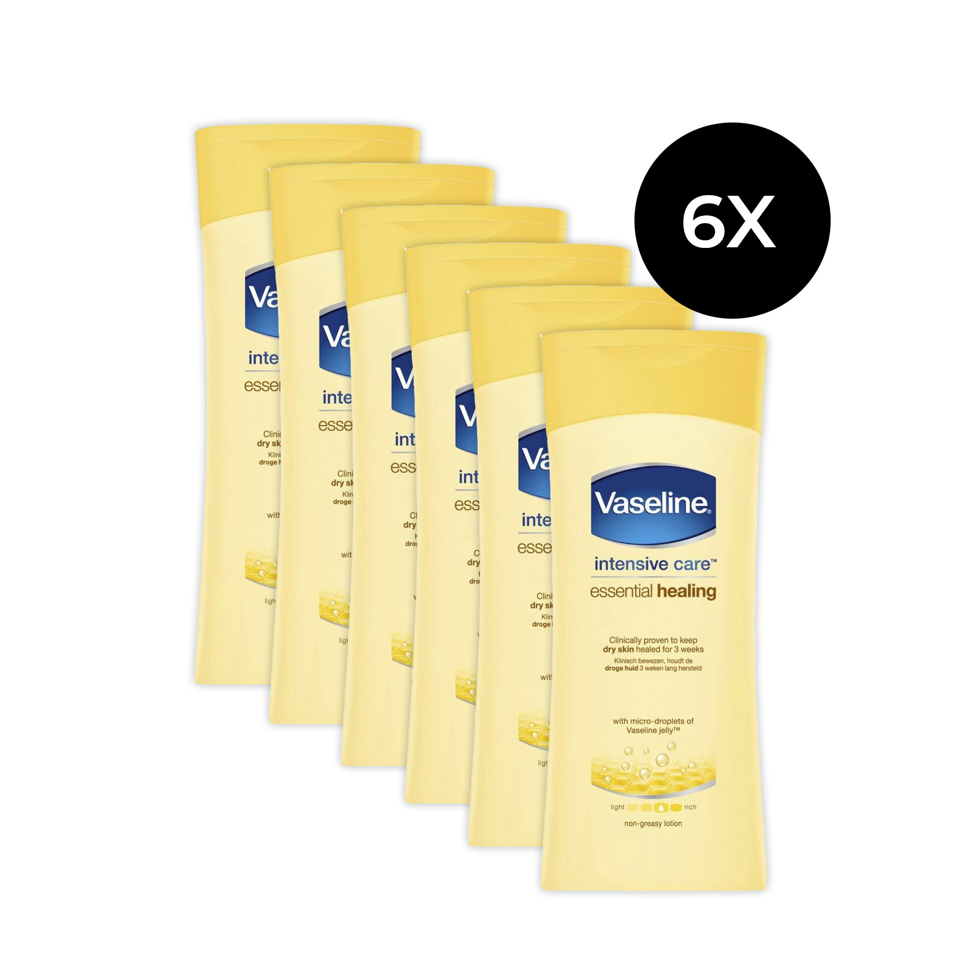 Vaseline Intensive Care Essential Healing Bodylotion - 200 ml (6 pièces)