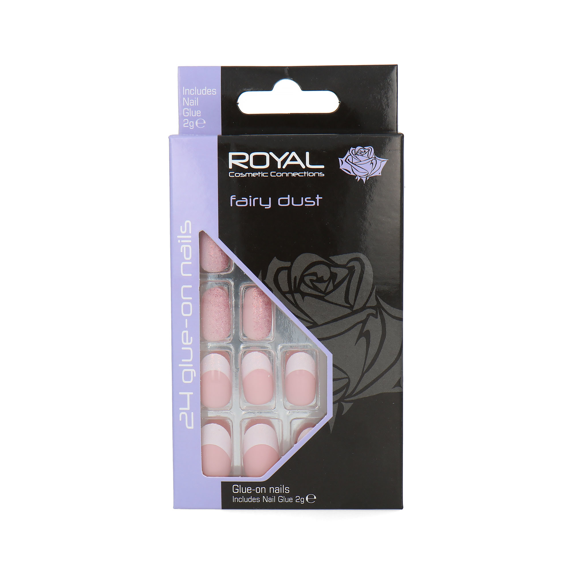 Royal 24 Glue-on Nails - Fairy Dust