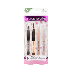 HD 4 Piece Combination Tweezers Set - Bronze