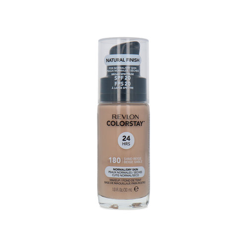 Revlon Colorstay Fond de teint avec pompe - 180 Sand Beige (Peau sèche) Revlon Colorstay Fond de teint avec pompe - 180 Sand Beige (Peau sèche)