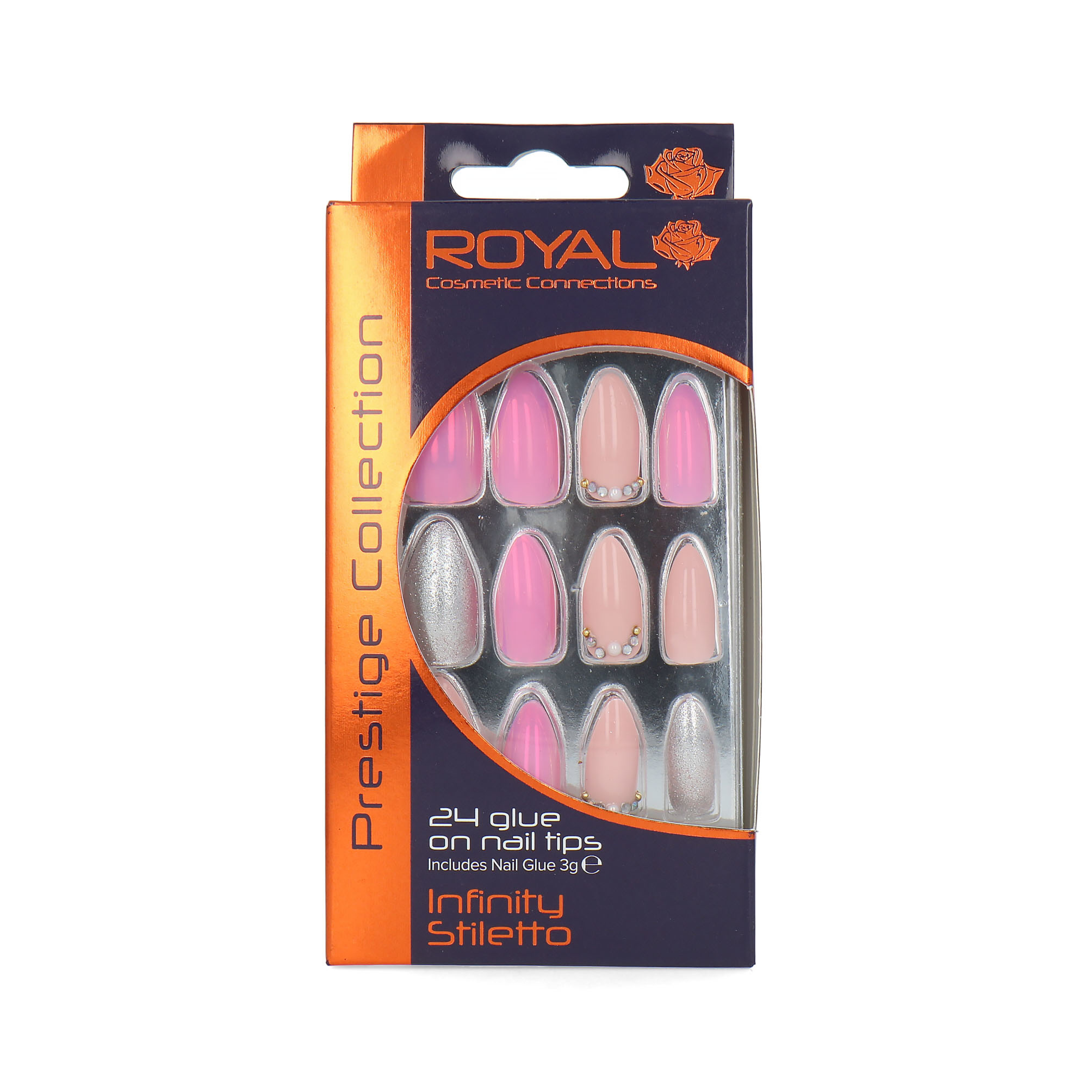 Royal 24 Stiletto Glue-On Nails - Infinity Stiletto
