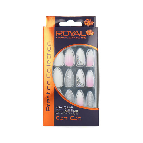 Royal 24 Stiletto Glue-On Nails - Can-Can