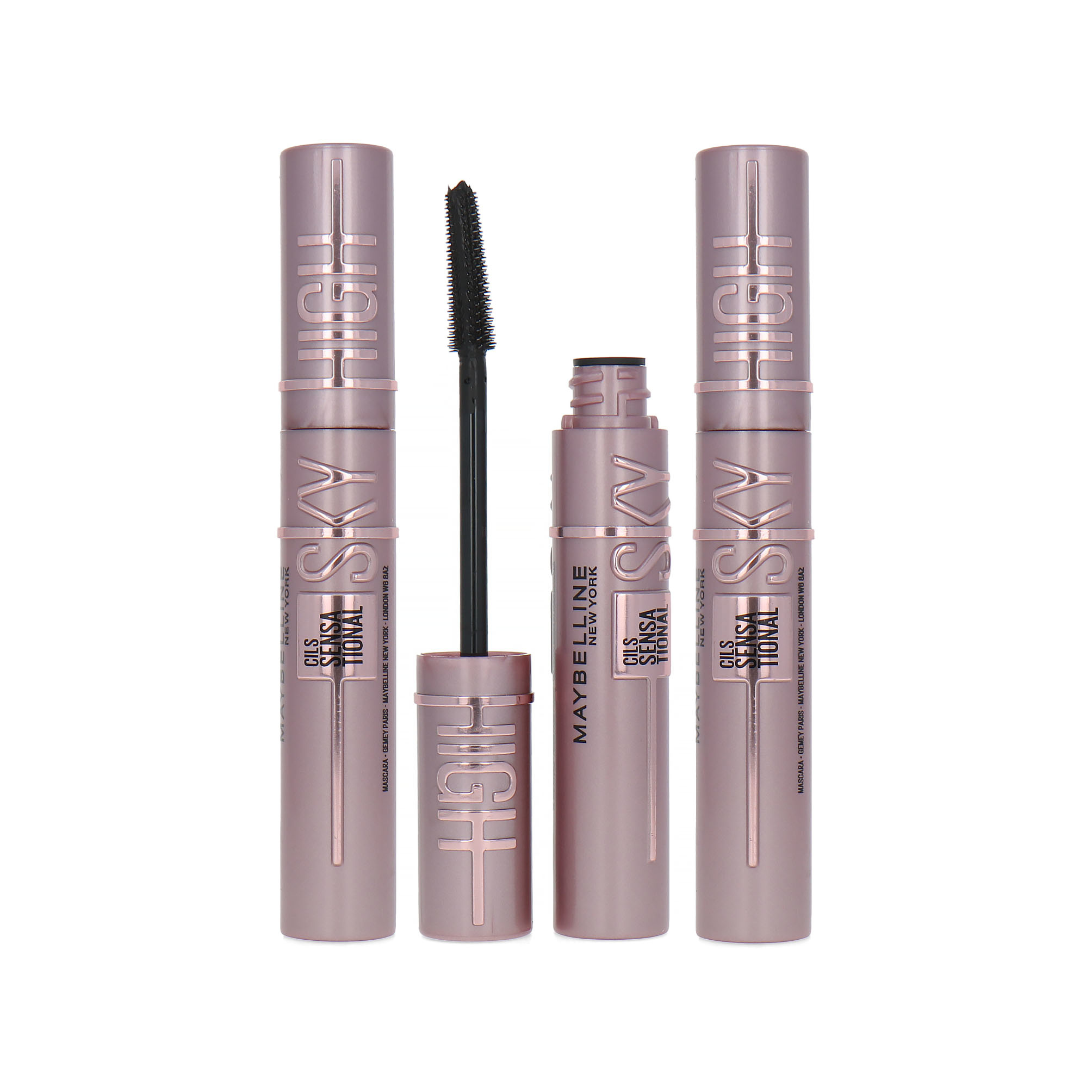 Maybelline Lash Sensational Sky High Mascara - 01 Very Black (Ensemble de 3)
