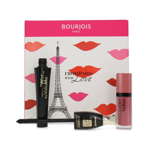 Bourjois From Paris With Love Ensemble-Cadeau - Twist Up The Volume Mascara-Rouge Edition Velvet Lipstick 010