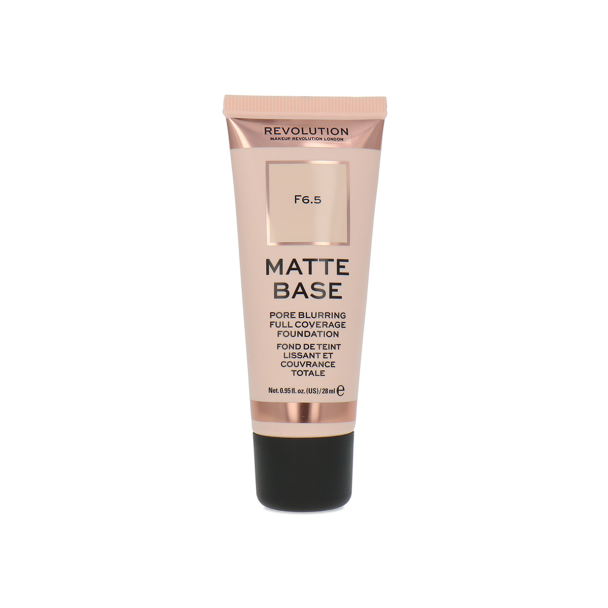 Makeup Revolution Matte Base Pore Blurring Full Coverage Fond de teint - F6.5