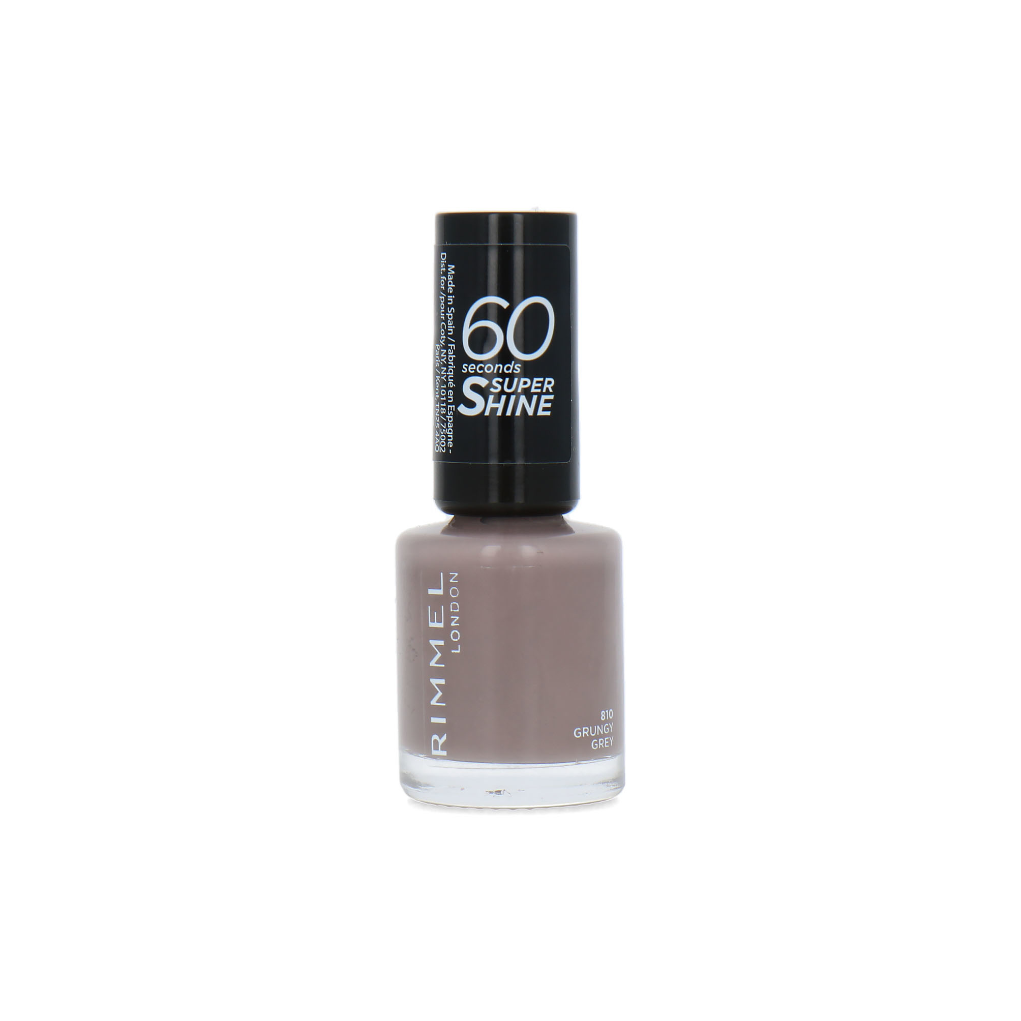 Rimmel 60 Seconds Super Shine Vernis à ongles - 810 Grungy Grey