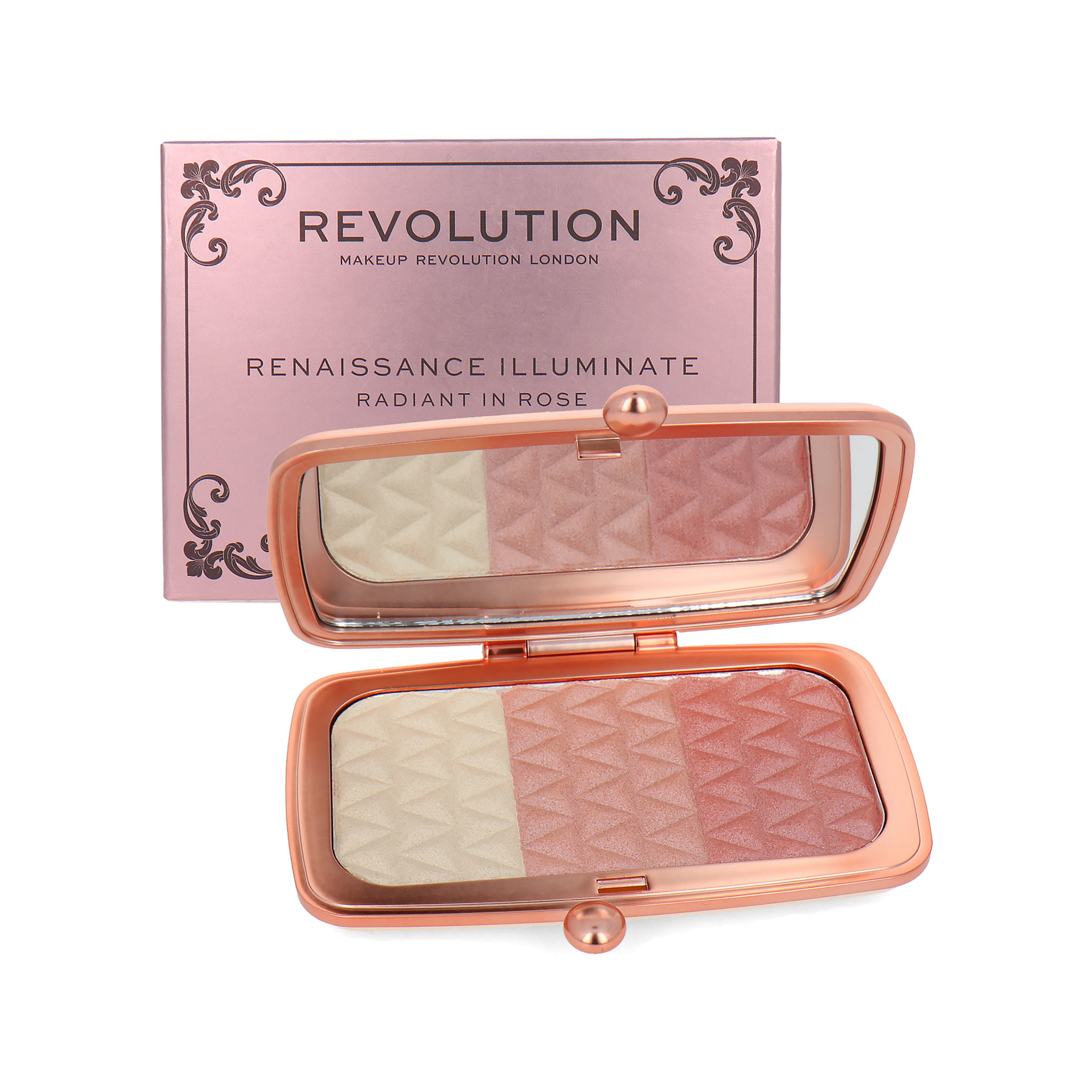 Makeup Revolution Renaissance Illuminate Highlighter Palette - Radiant In Rose