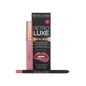 Retro Luxe Matte Lip Kit - Grandee