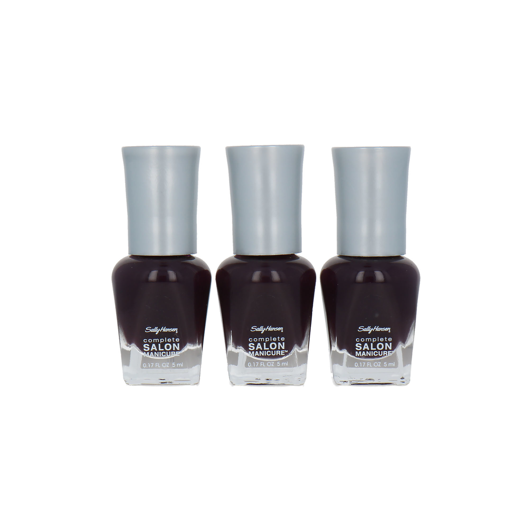 Sally Hansen Complete Salon Manicure Mini 3 x 5 ml Vernis à ongles - 660 Pat On The Black (Ensemble 