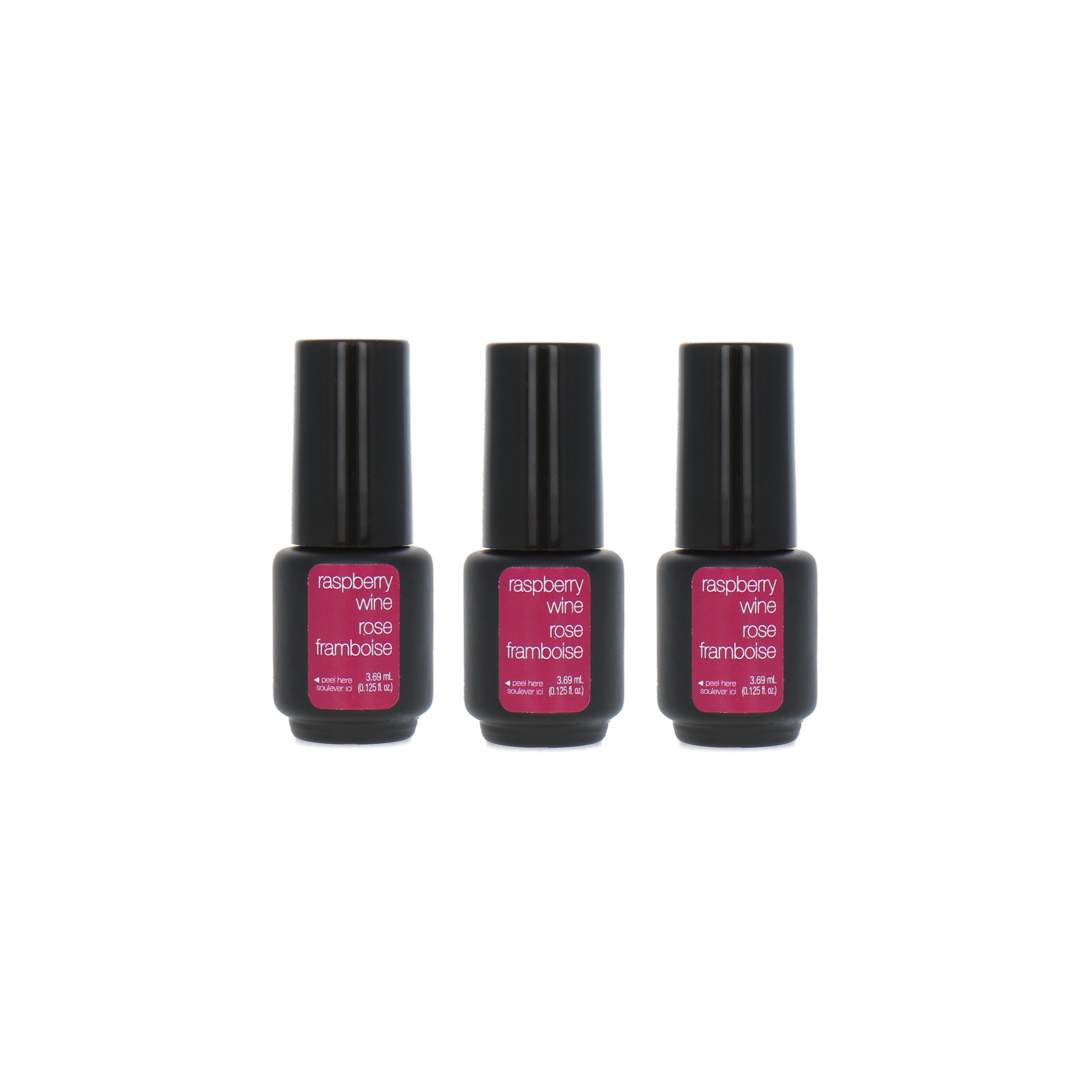 Sensationail Gel Color Vernis à ongles - Raspberry Wine 3 x 3.69 ml (Sans boîte)