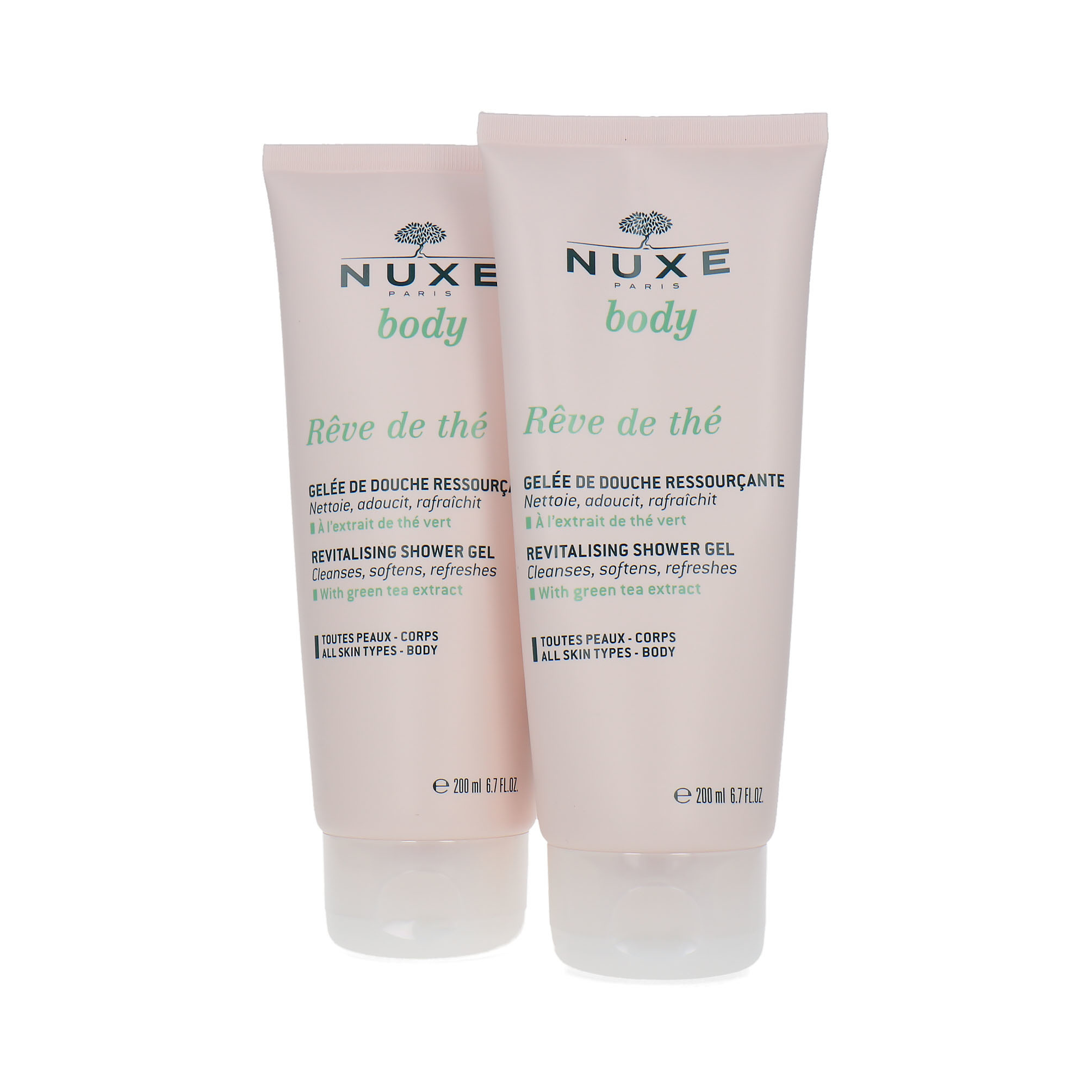 Nuxe Rêve de Thé Revitalising Shower Gel - 2 x 200 ml