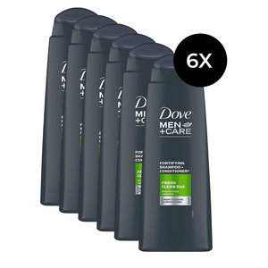 Men Fresh Clean 2in1 Shampoo + Conditioner - 6x 400 ml