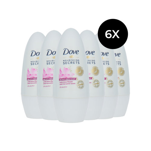 Dove Nourishing Secrets Déodorant - Lotus Flower and Rice Water Scent (6 pièces)