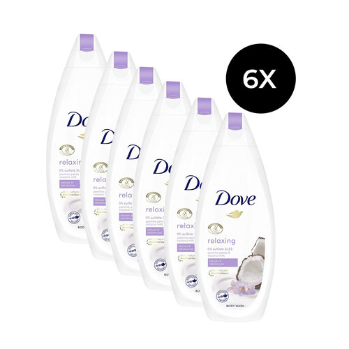 Dove Body Wash 225 ml - Relaxing (6 pièces)