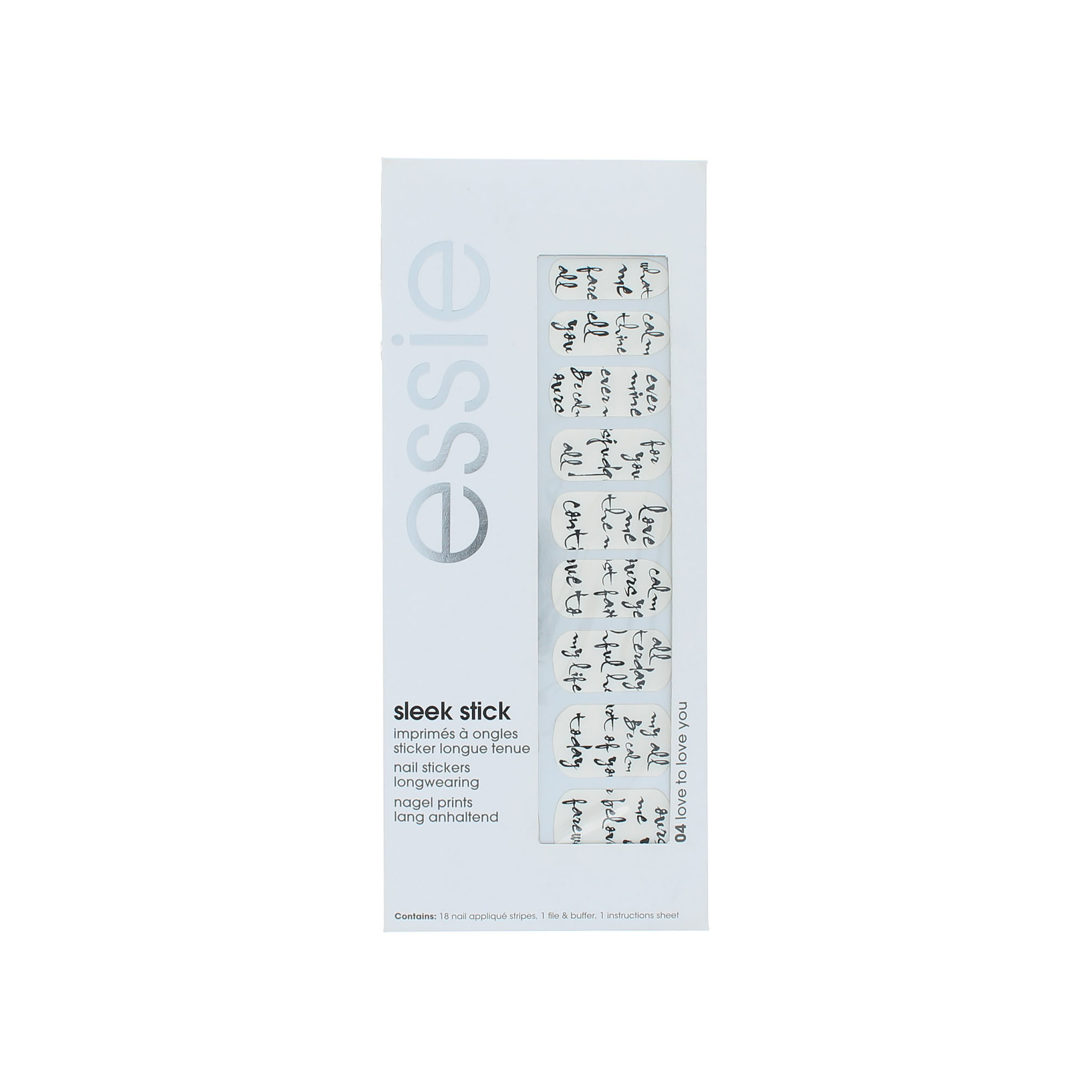 Essie Sleek Stick Nail Stickers - 04 Love To Love You