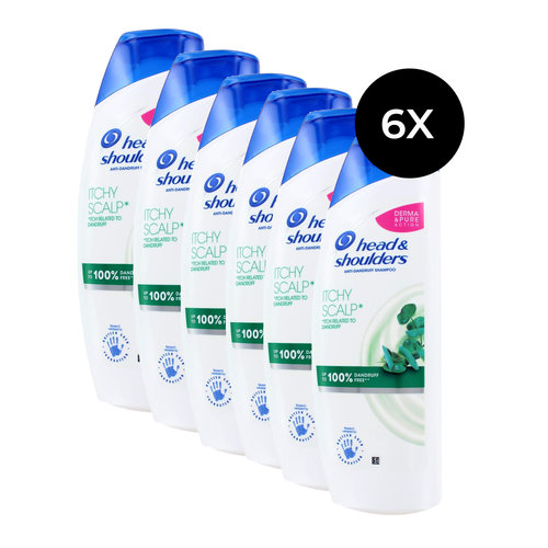 Head & Shoulders Itchy Scalp Shampoo - 6 x 500 ml