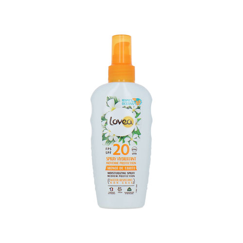 Lovea Moisturizing Sun Protection Spray Monoï de Tahiti - 150 ml (SPF 20)