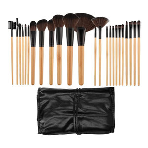 Make-Up Brush Set 24 Pieces - Black