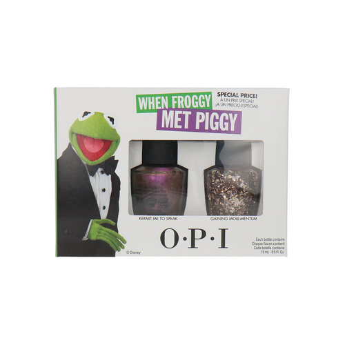 O.P.I Muppets Most Wanted Ensemble-Cadeau - Kermit Me To Speak-Gaining Mole-Mentum