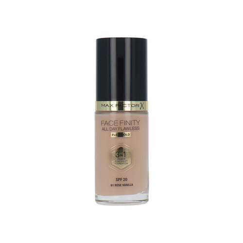 Max Factor Facefinity All Day Flawless 3 in 1 Flexi Hold Fond de teint - 61 Rose Vanilla