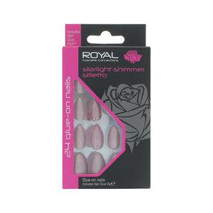 Royal 24 Stiletto Glue-On Nails - Starlight Shimmer 24 Stiletto Glue-On Nails - Starlight Shimmer