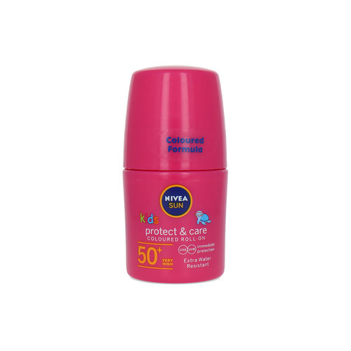 Nivea Sun Protect & Care Coloured Roll On Pink Crème solaire - 50 ml (SPF 50+) Nivea Sun Protect & Care Coloured Roll On Pink Crème solaire - 50 ml (SPF 50+)