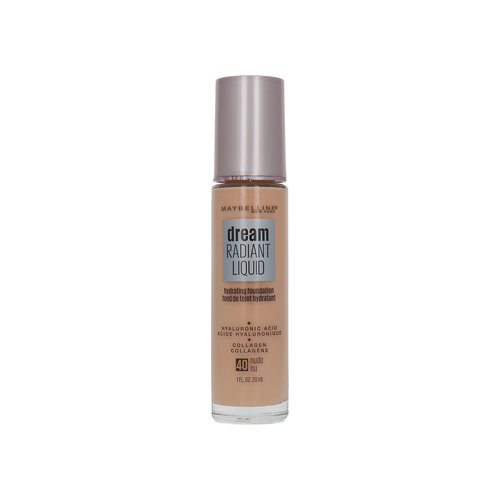 Maybelline Dream Radiant Liquid Hyaluronic Acid Fond de teint - 40 Nude Maybelline Dream Radiant Liquid Hyaluronic Acid Fond de teint - 40 Nude