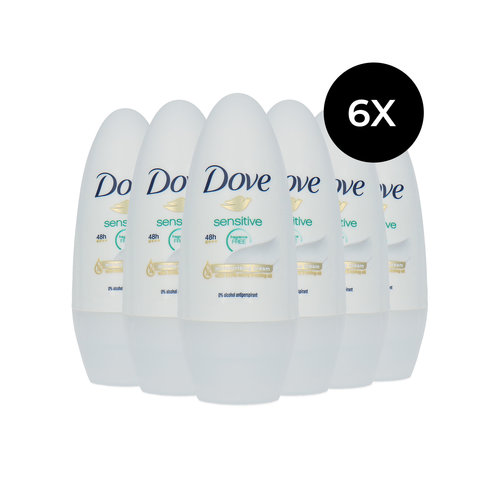 Dove Sensitive Fragrance Free Deo Roller - 6 x 50 ml Dove Sensitive Fragrance Free Deo Roller - 6 x 50 ml