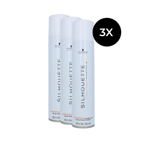 Schwarzkopf Silhouette Flexible Hold Hairspray - 3 x 300 ml