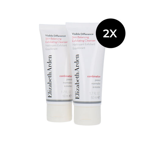 Elizabeth Arden Visible Difference Skin Balancing Exfoliating Cleanser - 2 x 50 ml
