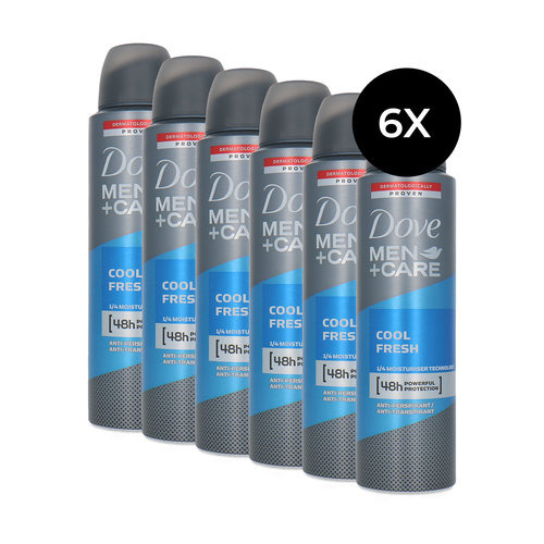 Dove Men + Care Cool Fresh Deodorant Spray - 150 ml (Ensemble de 6)