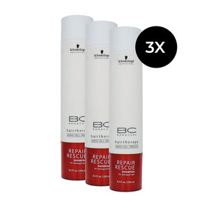 Bonacure Hairtherapy Repair Rescue Shampoo - 3 x 250 ml