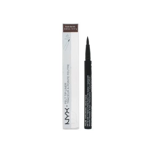 NYX Felt Tip Eyeliner - PEL02 Dark Brown NYX Felt Tip Eyeliner - PEL02 Dark Brown
